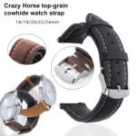 xDfind Retro Crazy Horse Texture Leather Watch Band - Image 5