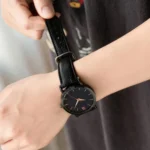 xDfind Bamboo Texture Pin Buckle Leather Watch Band - Image 6