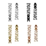 xDfind Small Twist Diamond Metal Watch Band - Image 4