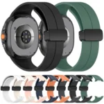 xDfind Fold Black Buckle Magnetic Silicone Watch Band - Image 3