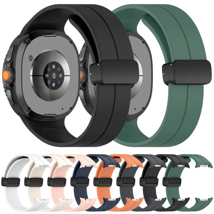 EDA0082013_B2.webp xDfind Fold Black Buckle Magnetic Silicone Watch Band - Image 3
