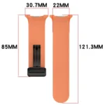 xDfind Fold Black Buckle Magnetic Silicone Watch Band - Image 5