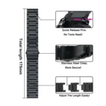 Three Beads Stainless Steel Watch Band - Image 3