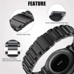 Three Beads Flat Buckle Titanium Alloy Watch Band - Image 6