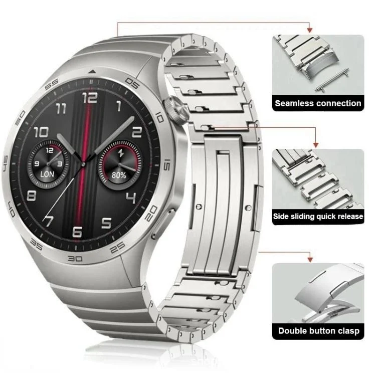 EDA0082155_B3.webp One Bead Bamboo Joint HW Buckle Titanium Alloy Watch Band - Image 4
