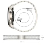 Curved I-shaped HW Buckle Titanium Alloy Watch Band - Image 2