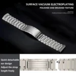 Curved I-shaped HW Buckle Titanium Alloy Watch Band - Image 4