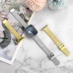 Milanese Embossed Metal Watch Band, For Apple Watch 46mm / 49mm / 45mm / 44mm, For Apple Watch 42mm / 41mm / 40mm / 38mm - Image 5