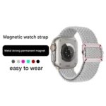 Double Loop Mechanical Buckle Nylon Braid Watch Band, For Apple Watch 46mm / 49mm / 45mm / 44mm - Image 3
