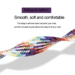 Double Loop Mechanical Buckle Nylon Braid Watch Band, For Apple Watch 46mm / 49mm / 45mm / 44mm - Image 4