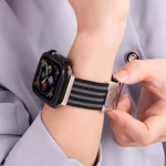 xDfind Parachute Buckle 3-Stripe Braided Nylon Watch Band, For Apple Watch 42 / 44 / 45 / 46 / 49mm, For Apple Watch 38 / 40 / 41 / S10 42mm - Image 6
