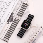 xDfind Parachute Buckle 3-Stripe Braided Nylon Watch Band, For Apple Watch 42 / 44 / 45 / 46 / 49mm, For Apple Watch 38 / 40 / 41 / S10 42mm - Image 7