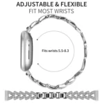 20mm xDfind Small Twist Diamond Metal Watch Band - Image 5
