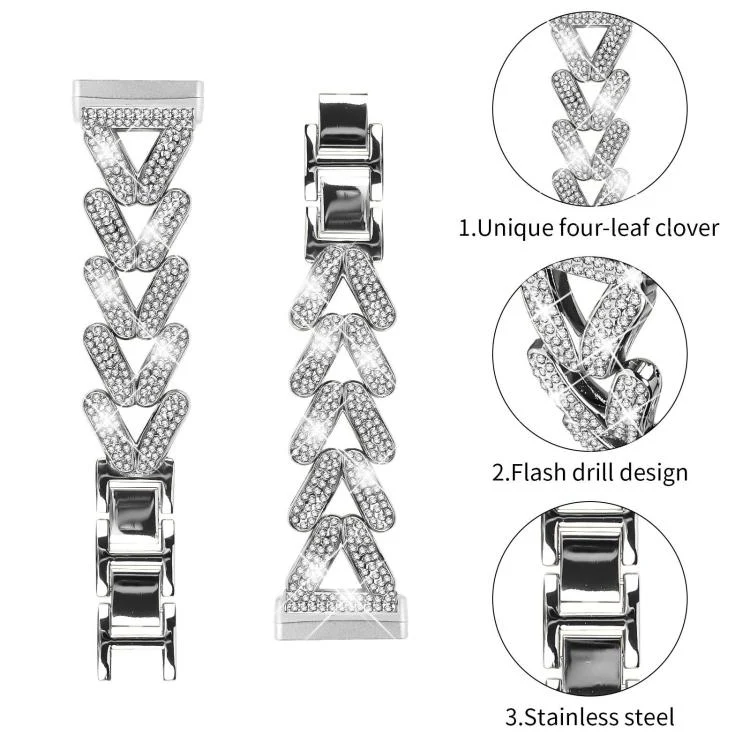 EDA008227901A_2.webp 20mm xDfind Small Twist Diamond Metal Watch Band - Image 6