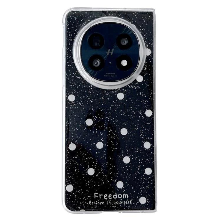 Glitter Powder Dots Pattern Phone Case, For OPPO Find N5, For OPPO Find N3 Flip, For OPPO Find N2 Flip