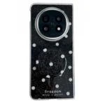 Glitter Powder Dots Pattern Phone Case with Holder, For OPPO Find N5, For OPPO Find N3 Flip, For OPPO Find N2 Flip