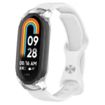 Butterfly Buckle Silicone Watch Band with Transparent Case