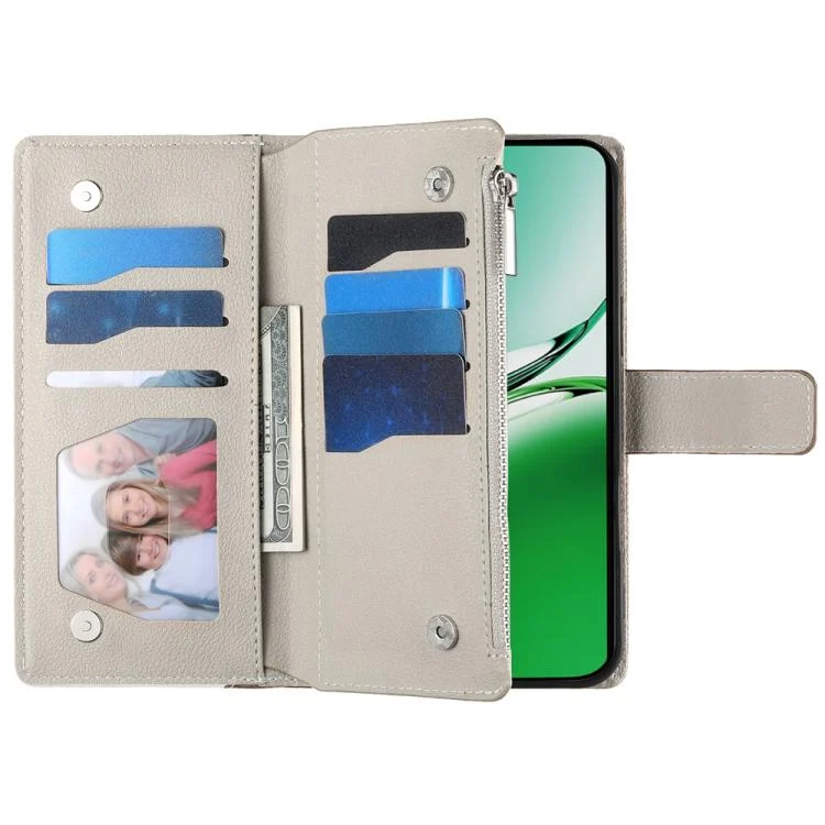 EDA008243217A_3.webp Stitching Multi-card Zipper Wallet Leather Phone Case with Short Strap, For OPPO Reno12 Global, For OPPO Reno11 F / F25 Pro India, For OPPO Reno11 Global - Image 4