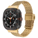 Magnetic Snap Clasp Steel Mesh Metal Watch Band