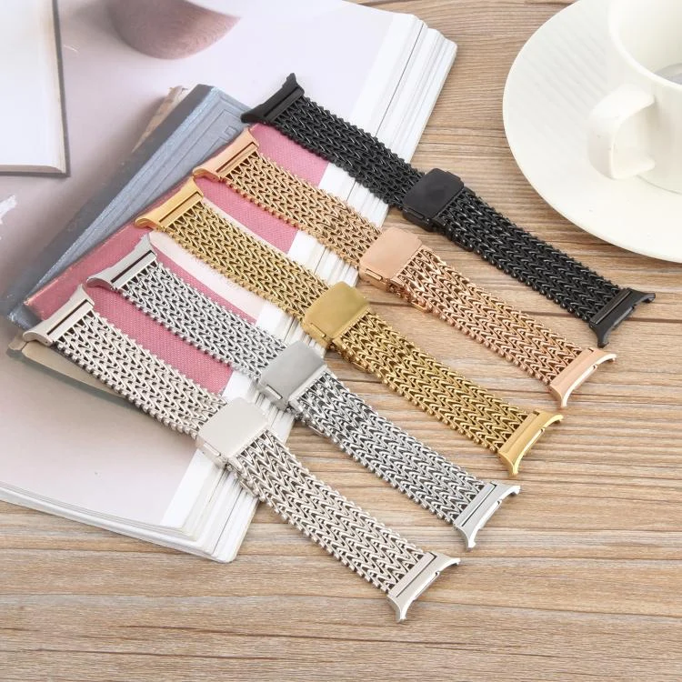 EDA0082473_B2.webp Magnetic Snap Clasp Steel Mesh Metal Watch Band - Image 3