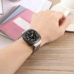 Magnetic Snap Clasp Steel Mesh Metal Watch Band - Image 4