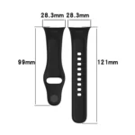 xDfind Solid Color Silicone Watch Band, with Button - Image 4