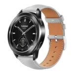 xDfind Flat Head Black Shark Fine Grain Leather Watch Band