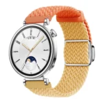 Woven Splicing Color Magnetic Silver Buckle Watch Band