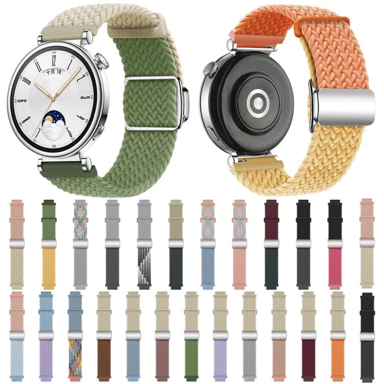 EDA0082510_B1.webp Woven Splicing Color Magnetic Silver Buckle Watch Band - Image 2