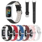 xDfind Bamboo Texture Pin Buckle Leather Watch Band - Image 2