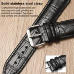 xDfind Bamboo Texture Pin Buckle Leather Watch Band - Image 4