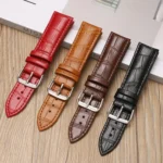 xDfind Bamboo Texture Pin Buckle Leather Watch Band - Image 3