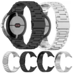 Tri-beads Flat Buckle Titanium Alloy Watch Band - Image 2