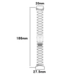 Tri-beads Flat Buckle Titanium Alloy Watch Band - Image 3