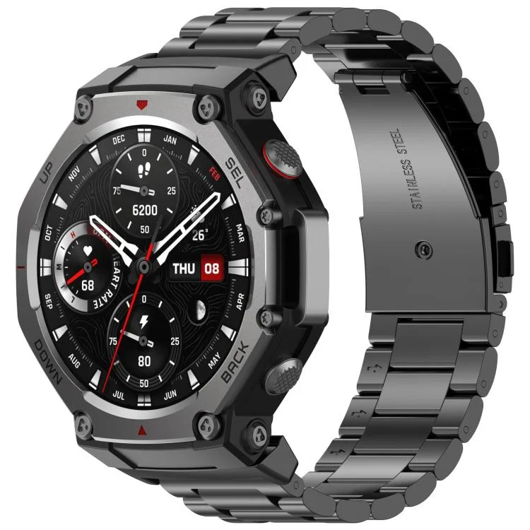 EDA008277203A_1.webp Tri-beads Flat Buckle Titanium Alloy Watch Band - Image 4