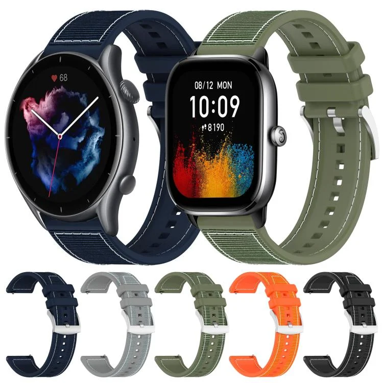 EDA0082867_B1.webp xDfind Hybrid Nylon Braid Silicone Watch Band - Image 2