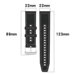 xDfind Hybrid Nylon Braid Silicone Watch Band, For Apple Watch 42 / 44 / 45 / 46 / 49mm 22mm, For Apple Watch 38 / 40 / 41 / S10 42mm 20mm - Image 4