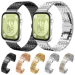 xDfind Seven-bead Solid Stainless Steel Watch Band - Image 2