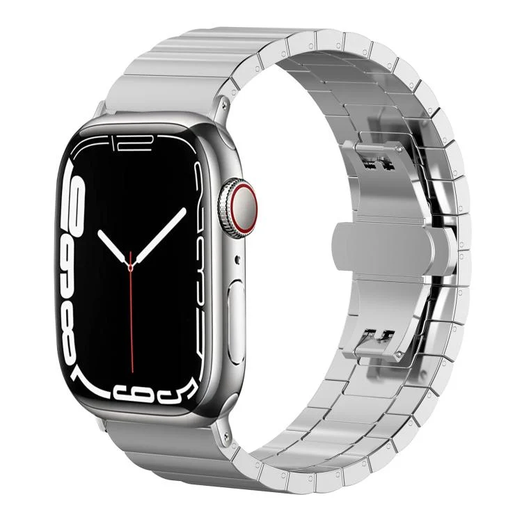 EDA008312701A.webp xDfind One-bead Bamboo Solid Stainless Steel Watch Band, For Apple Watch 42 / 44 / 45 / 46 / 49mm 22mm, For Apple Watch 38 / 40 / 41 / S10 42mm 20mm - Image 1
