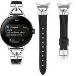 D-shaped Metal Small Waist Leather Watch Band - Image 6