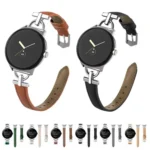 D-shaped Metal Small Waist Leather Watch Band - Image 2