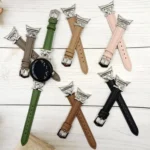 D-shaped Metal Small Waist Leather Watch Band - Image 3