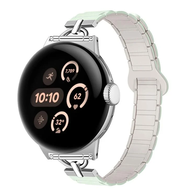 D-shaped Tri-beads Magnetic Silicone Watch Band