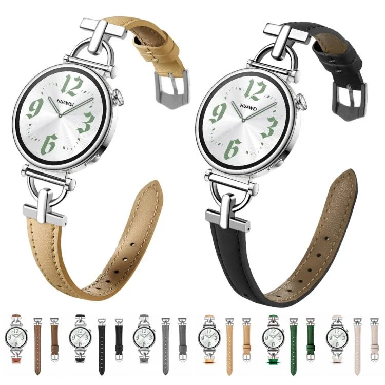 EDA0083209_B1.webp Flat-Head D-shaped Metal Genuine Leather Watch Band - Image 2