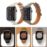 Small Waist Drop Buckle Genuine Leather Watch Band, For Apple Watch 46mm / 49mm / 45mm / 44mm, For Apple Watch 42mm / 41mm / 40mm / 38mm - Image 3