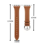Small Waist Drop Buckle Genuine Leather Watch Band, For Apple Watch 46mm / 49mm / 45mm / 44mm, For Apple Watch 42mm / 41mm / 40mm / 38mm - Image 4
