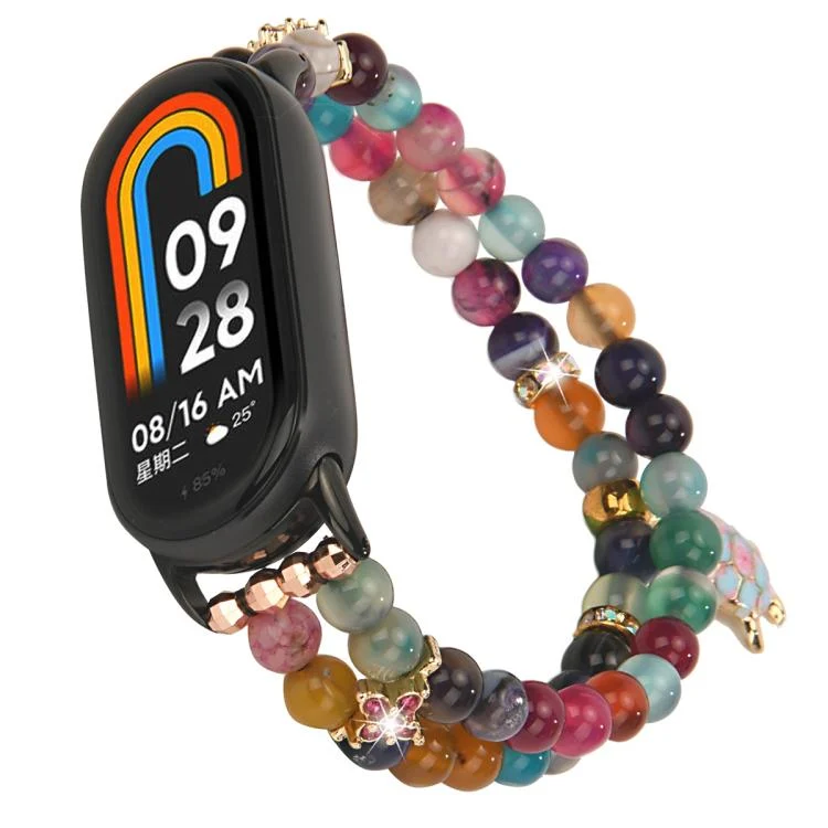 Dual Row Beaded Chain Watch Band