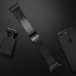 Turtle Buckle Five Beads Stainless Steel Watch Band - Image 5