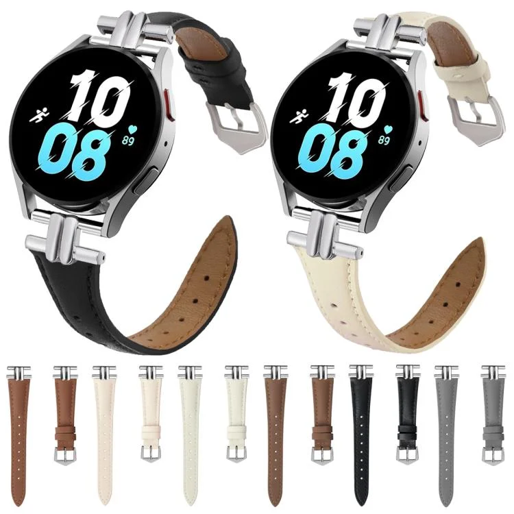 EDA0083286_B1.webp H-shaped Metal Buckle Leather Watch Band - Image 2