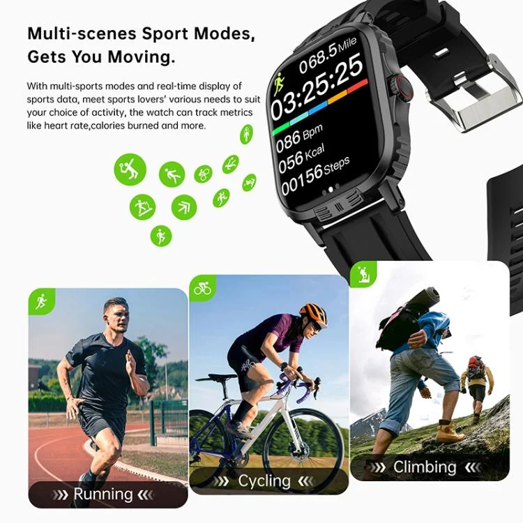 EDA008336301_B2.webp C29 Pro 2.19 inch TFT Screen BT Sports Smart Watch - Image 3